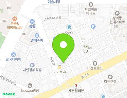 11 Gyeongin-ro 33beon-gil, Michuhol-gu, Incheon, Republic of Korea Map