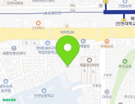 9-16 Gyeongin-ro 116beon-gil, Michuhol-gu, Incheon, Republic of Korea Map