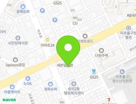8 Gyeongin-ro 34beon-gil, Michuhol-gu, Incheon, Republic of Korea Map