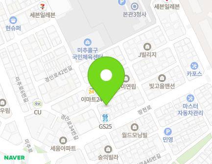 77-6 Gyeongin-ro 42beon-gil, Michuhol-gu, Incheon, Republic of Korea Map