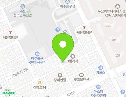 47 Michu-ro 6beon-gil, Michuhol-gu, Incheon, Republic of Korea Map