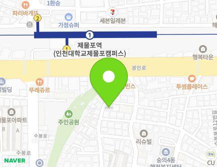 15 Gyeongin-ro 142beon-gil, Michuhol-gu, Incheon, Republic of Korea Map