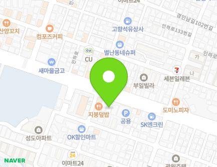 124 Inha-ro, Michuhol-gu, Incheon, Republic of Korea Map