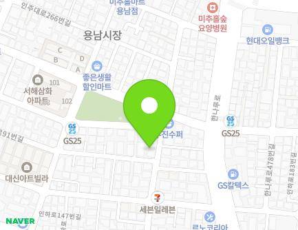 25 Inha-ro 163beon-gil, Michuhol-gu, Incheon, Republic of Korea Map