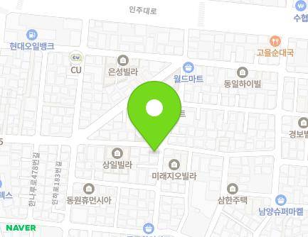 46 Hannaru-ro 490beon-gil, Michuhol-gu, Incheon, Republic of Korea Map