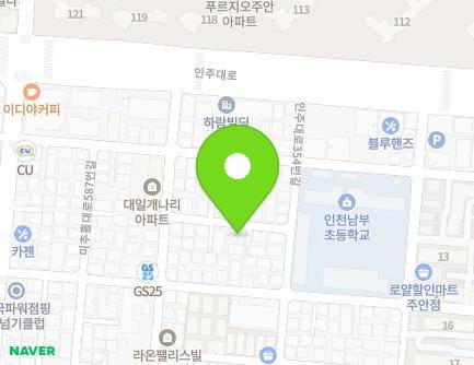 21-24 Inju-daero 344beon-gil, Michuhol-gu, Incheon, Republic of Korea Map