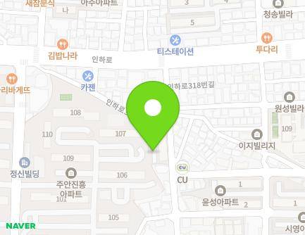 16 Inha-ro 318beon-gil, Michuhol-gu, Incheon, Republic of Korea Map