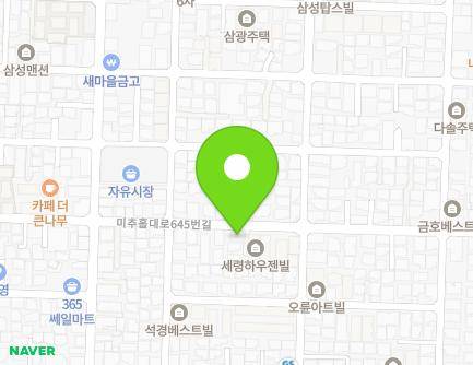 49 Michuhol-daero 645beon-gil, Michuhol-gu, Incheon, Republic of Korea Map