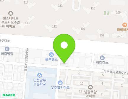 42 Michuhol-daero 597beon-gil, Michuhol-gu, Incheon, Republic of Korea Map