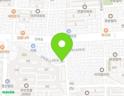 12-5 Inha-ro 318beon-gil, Michuhol-gu, Incheon, Republic of Korea Map