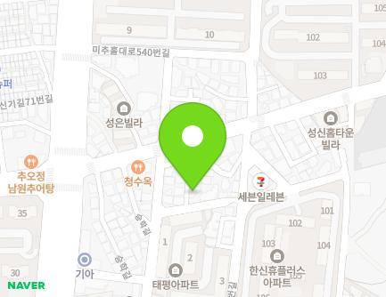 7 Seunghak-gil 104beon-gil, Michuhol-gu, Incheon, Republic of Korea Map