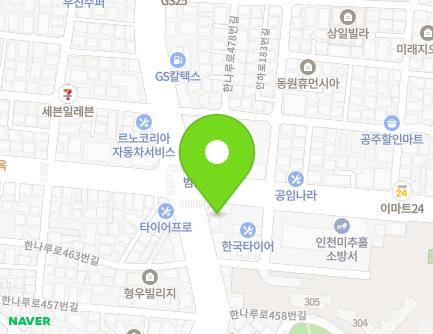 468 Hannaru-ro, Michuhol-gu, Incheon, Republic of Korea Map