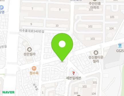 94 Juseung-ro, Michuhol-gu, Incheon, Republic of Korea Map