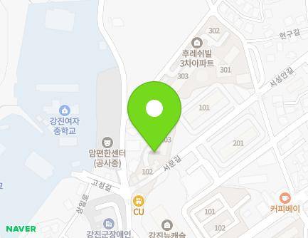 16 Goseong-gil, Gangjin-eup, Gangjin-gun, Jeollanam-do, Republic of Korea Map