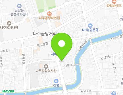 134-2 Naju-ro, Naju-si, Jeollanam-do, Republic of Korea Map