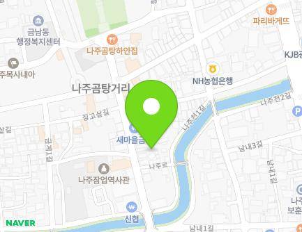 134-3 Naju-ro, Naju-si, Jeollanam-do, Republic of Korea Map
