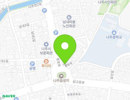 4 Jungang-ro, Naju-si, Jeollanam-do, Republic of Korea Map