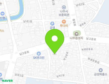 13-20 Namoe 1-gil, Naju-si, Jeollanam-do, Republic of Korea Map