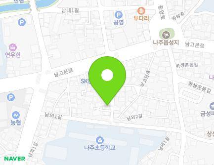 13-9 Namoe 1-gil, Naju-si, Jeollanam-do, Republic of Korea Map