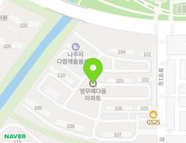 20 Woljeong 1-gil, Naju-si, Jeollanam-do, Republic of Korea Map