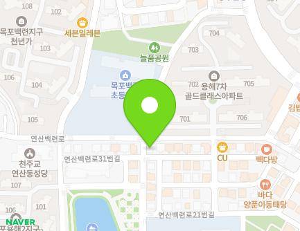 2-16 Yeonsanbaengnyeon-ro 21beon-gil, Mokpo-si, Jeollanam-do, Republic of Korea Map