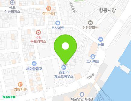 15-5 Manho-ro 38beon-gil, Mokpo-si, Jeollanam-do, Republic of Korea Map