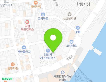 15-1 Manho-ro 38beon-gil, Mokpo-si, Jeollanam-do, Republic of Korea Map