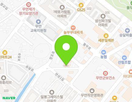 39-12 Changpo-ro, Muan-eup, Muan-gun, Jeollanam-do, Republic of Korea Map