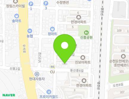15 Dongsinheung 6-gil, Suncheon-si, Jeollanam-do, Republic of Korea Map