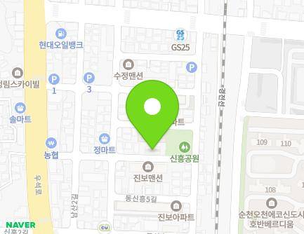 19 Dongsinheung 4-gil, Suncheon-si, Jeollanam-do, Republic of Korea Map