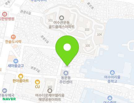23-1 Gwanmun 4-gil, Yeosu-si, Jeollanam-do, Republic of Korea Map