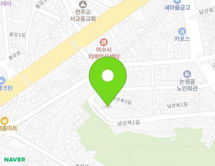21-8 Namsanbuk 3-gil, Yeosu-si, Jeollanam-do, Republic of Korea Map