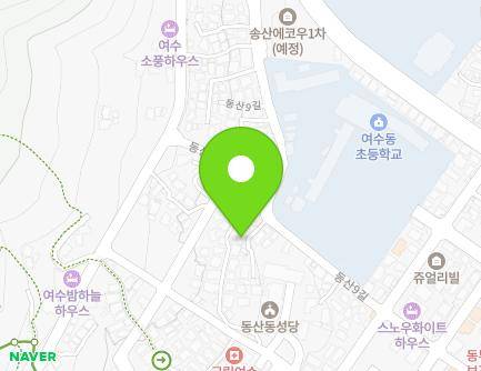 13-6 Dongsan 9-gil, Yeosu-si, Jeollanam-do, Republic of Korea Map
