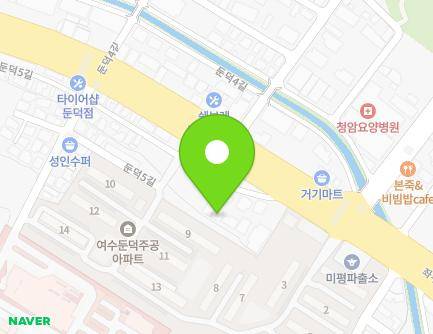 3-34 Dundeok 5-gil, Yeosu-si, Jeollanam-do, Republic of Korea Map