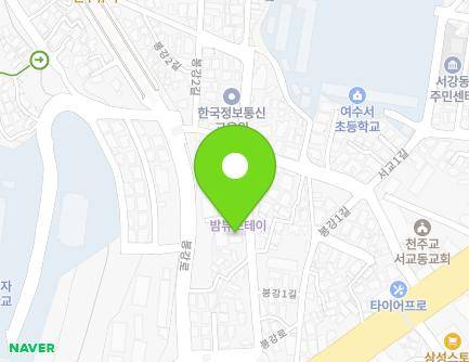 23-14 Bonggang 2-gil, Yeosu-si, Jeollanam-do, Republic of Korea Map