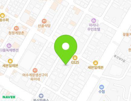 17-19 Bongsannam 8-gil, Yeosu-si, Jeollanam-do, Republic of Korea Map