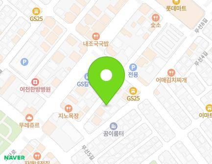 43-7 Museon 6-gil, Yeosu-si, Jeollanam-do, Republic of Korea Map