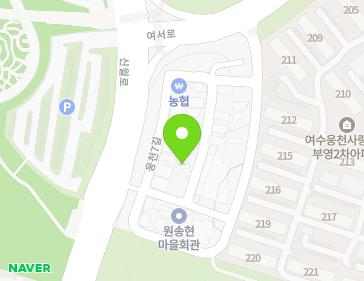 11-18 Ungcheon 7-gil, Yeosu-si, Jeollanam-do, Republic of Korea Map