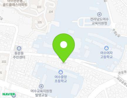 36-3 Gwanmun 1-gil, Yeosu-si, Jeollanam-do, Republic of Korea Map