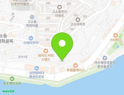28-3 Jungang 4-gil, Yeosu-si, Jeollanam-do, Republic of Korea Map