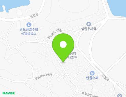 8-1 Saengil-ro 601beon-gil, Saengil-myeon, Wando-gun, Jeollanam-do, Republic of Korea Map