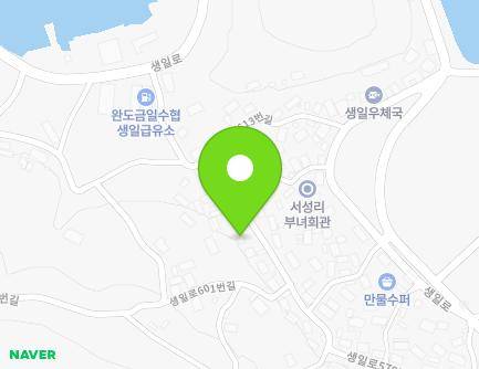 14-11 Saengil-ro 601beon-gil, Saengil-myeon, Wando-gun, Jeollanam-do, Republic of Korea Map