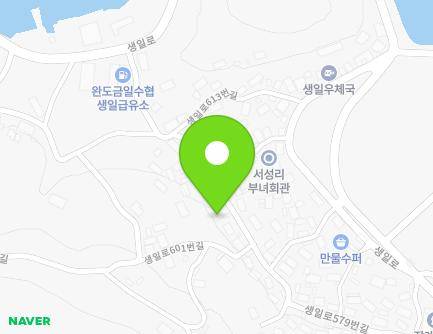 14-7 Saengil-ro 601beon-gil, Saengil-myeon, Wando-gun, Jeollanam-do, Republic of Korea Map