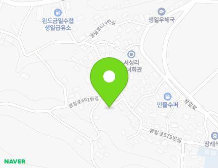 17 Saengil-ro 601beon-gil, Saengil-myeon, Wando-gun, Jeollanam-do, Republic of Korea Map