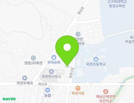 5 Yeongchun 2-gil, Okcheon-myeon, Haenam-gun, Jeollanam-do, Republic of Korea Map