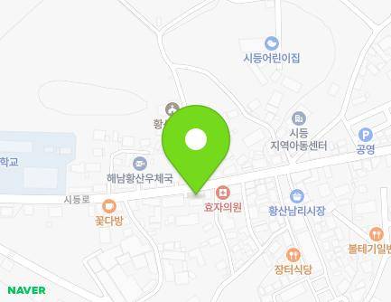 121 Sideung-ro, Hwangsan-myeon, Haenam-gun, Jeollanam-do, Republic of Korea Map