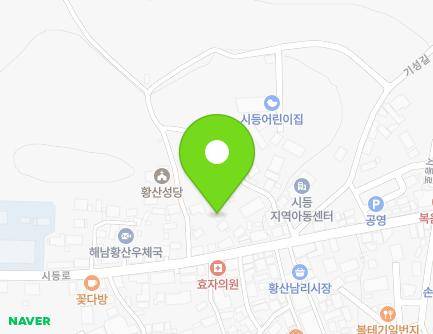 120-3 Sideung-ro, Hwangsan-myeon, Haenam-gun, Jeollanam-do, Republic of Korea Map