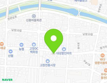 62-1 Dongni-ro, Gochang-eup, Gochang-gun, Jeonbuk-do, Republic of Korea Map