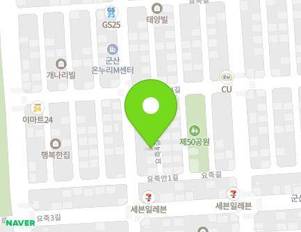 38-9 Yojugan 1-gil, Gunsan-si, Jeonbuk-do, Republic of Korea Map