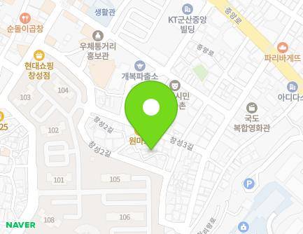 8-13 Changseong 2-gil, Gunsan-si, Jeonbuk-do, Republic of Korea Map